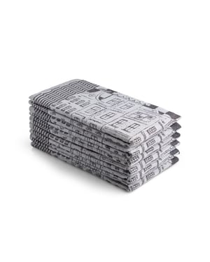 DoubleDry Luxe theedoeken set 6 stuks 50x70 cm 100% katoen hoge
