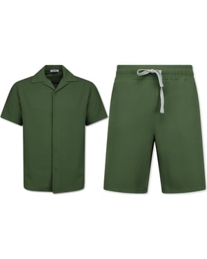 Enos Twinset ribbed oversized shirt