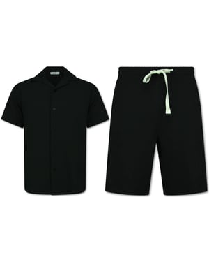 Enos Twinset ribbed oversized shirt