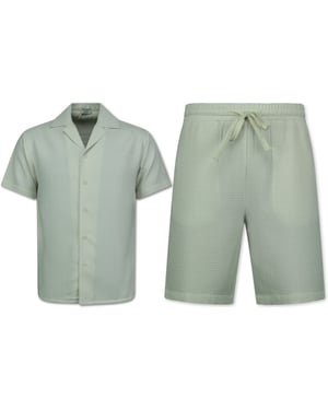 Enos Ribbed oversized shirt zomerset