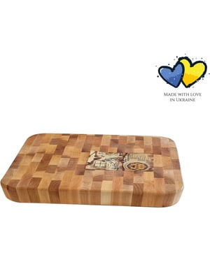 Maysternya Rechthoekige houten snijplank 32,5 x 36,5 x 4,5 cm bruin