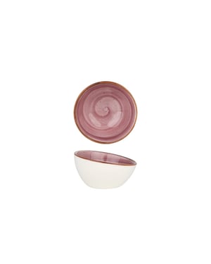 Bonna Serveerschaal aura blackberry porselein 8 cm (60cc) set van 2