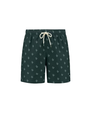 Shiwi Heren zwemshort mike 7" koraalprint donker