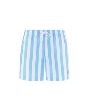 Shiwi Heren zwemshort broad stripe lichtblauw/wit