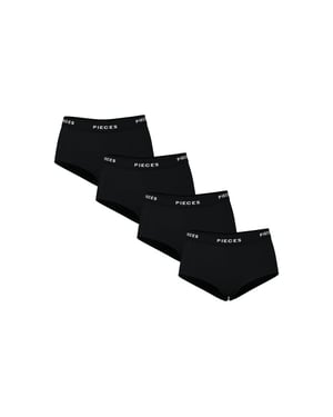 Pieces Dames hipster pclogo 4-pack