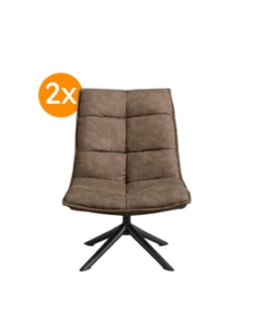 Multifurn Fauteuil lucas microleder (2x)