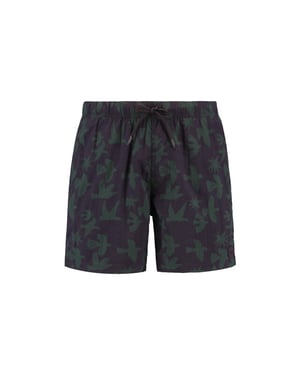 Shiwi Heren zwemshort nick 6" vogel print paars/groen