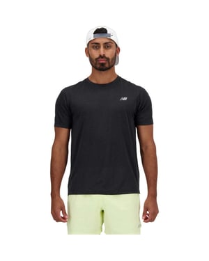 New Balance mt41509-bk sport t-shirt korte mouw heren -