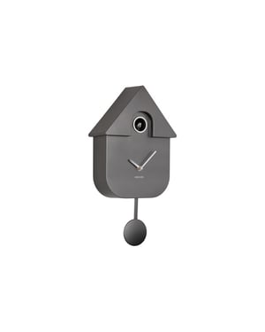 Karlsson wandklok modern cuckoo metallic metallic dark grey