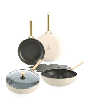 BK Cookware Bk sublime keramische pannenset crème 4-delig