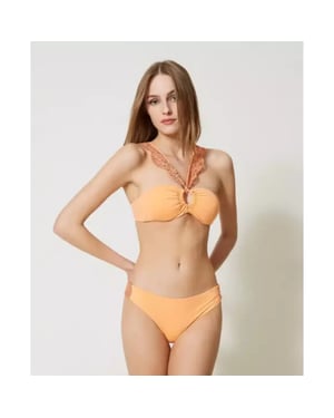 Twin-set Bandeau bikini macrame