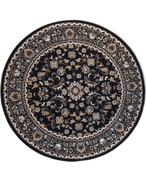 Muratap Nain klassiek rond laagpolig oosters vloerkleed vintage tapijt -
