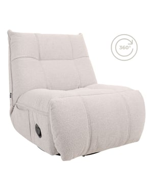 Home67 Relaxfauteuil just chill naturel boucle