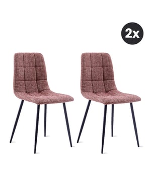 Multifurn 2x eetkamerstoel yerevan rood