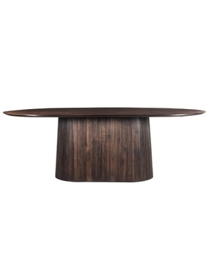Livingfurn eetkamertafel salvator walnut 200cm mangohout
