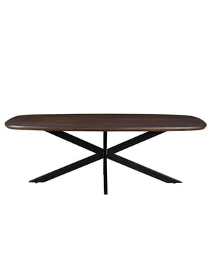 Livingfurn eetkamertafel jesper danish oval brown 210cm mangohout
