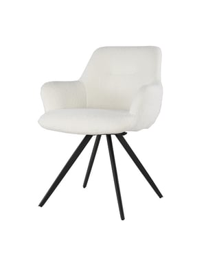 Livingfurn eetkamerstoel doreen boucle - 2 stuks