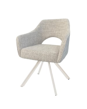Livingfurn eetkamerstoel helen sand naturel set van 2