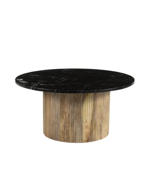 Brix salontafel nova mangohout marmer 70x70x36