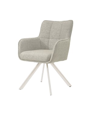 Livingfurn eetkamerstoel tori sand naturel set van 2