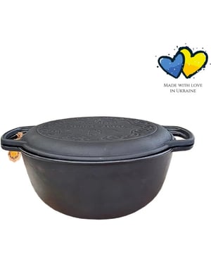 Maysternya Gietijzeren dutch oven 5 liter zwart