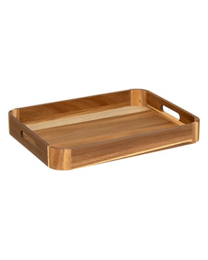 Casa di Elturo Groot serveerplank met stolp bamboe basis en glazen deksel 41,4 x 25,5 x 5,7
