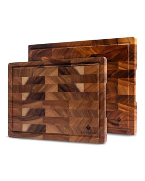 Sophior Snijplankenset van walnoot hout