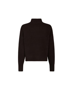 Neo Noir paulina knit blouse 159703 676 dark brown