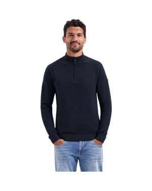 No Excess Pullover half zip plated structure night
