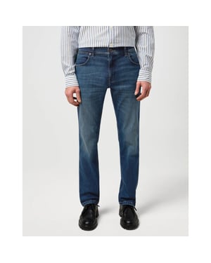 Wrangler Greensboro heren regular straight-fit jeans marine tint