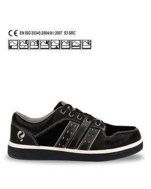 Q1905 Werkschoen derby black qs0300