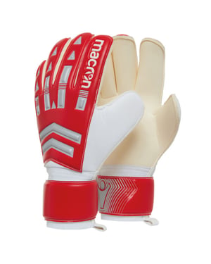 Macron Octopus xf gk gloves red/wht/slv 5026077