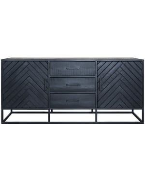 Home67 Dressoir rune visgraat mangohout 170 cm