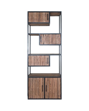 Home67 Kast loek 210 x 80 cm bruin mangohout