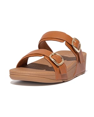 FitFlop Lulu verstelbare leren slides