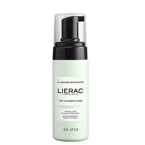 Lierac La Mousse Nettoyante Cleansing Foam 50 ml, 99% Natural, Vegan.