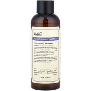 Dear, Klairs Supple Preparation Facial Toner 180ml - Hydrating Skin Toner for All Skin Types