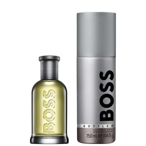 HUGO BOSS Bottled Eau de Toilette Gift Set for Men - Ultimate Fragrance Experience - 50ml