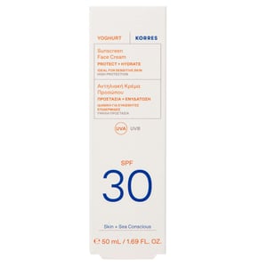 KORRES Yoghurt Sunscreen Face Cream SPF30 - 50ml - High Protection & Hydration