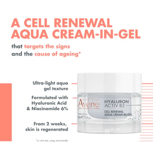 Avène Hyaluron Activ B3 Aqua Crème-in-Gel voor de ouder wordende huid - Hydraterende moisturizer
