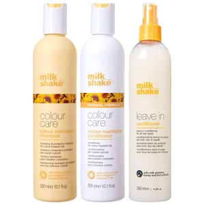 milk_shake Colour Care Trio: Colour Maintainer Shampoo 300ml, Conditioner 300ml & Leave-In Conditioner 350ml