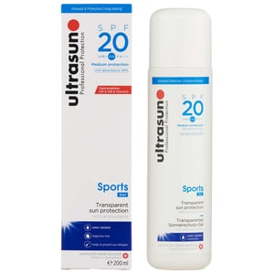 Ultrasun Sports Formula SPF20 Transparent Sun Protection Spray 228g
