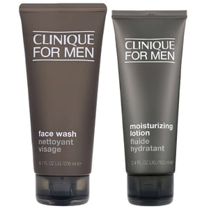 Clinique Duo for Men: Face Wash 200ml / 6.7 fl.oz. & Moisturising Lotion 100ml / 3.4 fl.oz. for Normal to Dry Skin