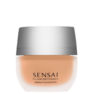 SENSAI Cellular Performance Cream Foundation CF21 Zachte Beige, 30 ml, Verhelderende Volledige Dekking