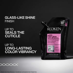 Redken Acidic Color Gloss Shampoo Refill Pouch for Vibrant Color and Shine