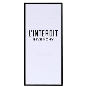 Givenchy L'Interdit Doucheolie 200 ml, witte bloemen en donkere amber.