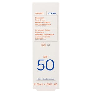 KORRES Yoghurt Sunscreen Face Cream SPF50 - 50ml - High Protection