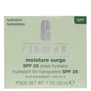 Clinique Moisture Surge Sheer Hydrator SPF25 30 ml, Oil-free Hydrating Moisturiser
