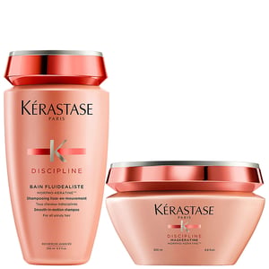 Kérastase Discipline Duo: Bain Fluidealiste 250ml & Maskeratine Anti-Frizz Masque 200ml