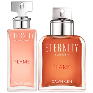 Calvin Klein Eternity Flame Duo — Women's 100ml Eau de Parfum & Men's 100ml Eau de Toilette